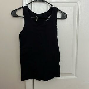 Bordeaux Seamless Black Tank Top - New
